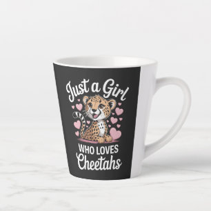 Taza De Café Latte Cita divertida de guepardo 