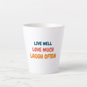 Taza De Café Latte cita divertida y positiva que inspira el amor y la