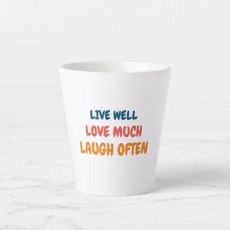 Taza De Café Latte cita divertida y positiva que inspira el amor y la