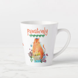 Taza De Café Latte Cita graciosa del Vegan Cute Cat