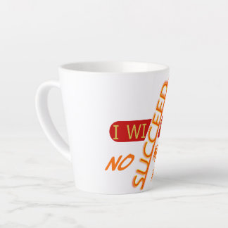 Taza De Café Latte Cita Motivacional Triunfaré Sin Importar