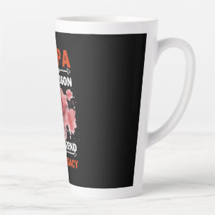 Taza De Café Latte Citas de abuelo Papá y nieto