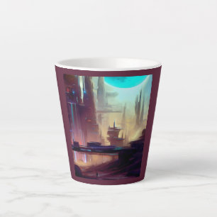 Taza De Café Latte Ciudad de SF en un planeta extraño 3