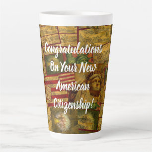 Taza De Café Latte Ciudadanía de Estados Unidos