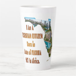 Taza De Café Latte Ciudadano Floridano