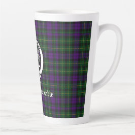 Taza De Café Latte Clan Abercrombie Tartán y Escudo