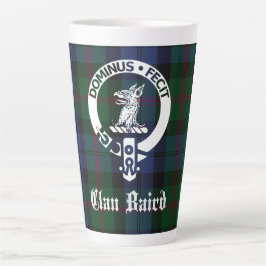 Taza De Café Latte Clan Baird Escudo Badge & Tartan
