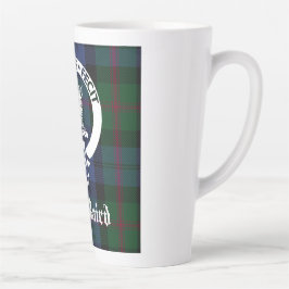Taza De Café Latte Clan Baird Escudo Badge & Tartan