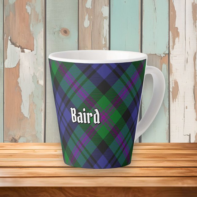 Taza De Café Latte Clan Baird Tartan (Subido por el creador)