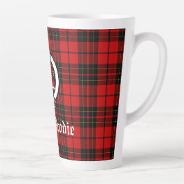 Taza De Café Latte Clan Brodie Escudo Badge y Tartán