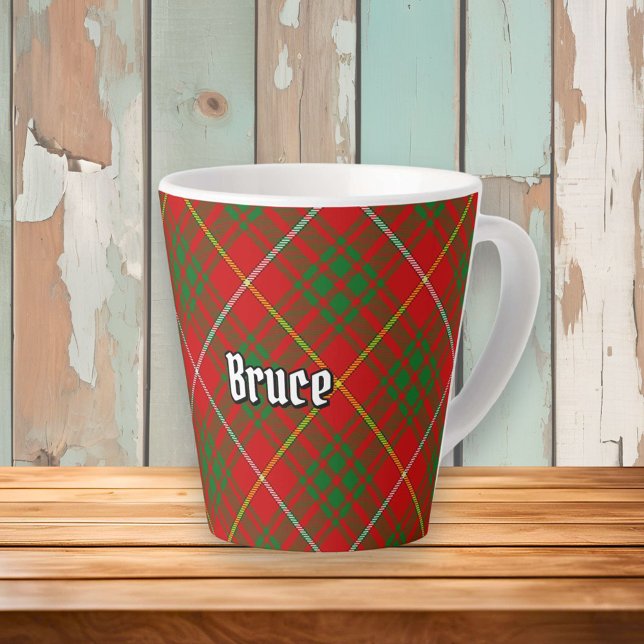 Taza De Café Latte Clan Bruce Tartan (Subido por el creador)