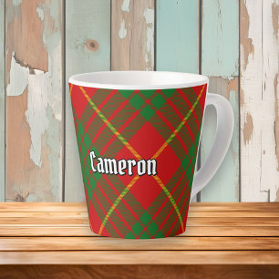 Taza De Café Latte Clan Cameron Tartan