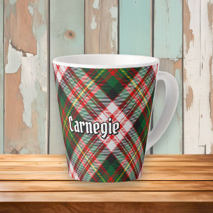 Taza De Café Latte Clan Carnegie Dress Tartan