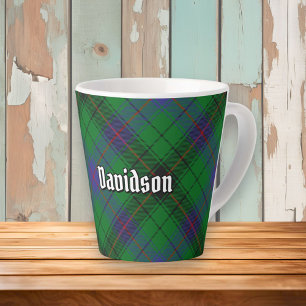 Taza De Café Latte Clan Davidson Tartan
