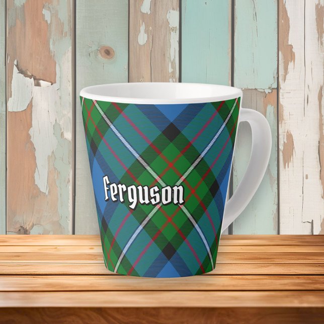 Taza De Café Latte Clan Ferguson Tartan Latte Mug (Subido por el creador)