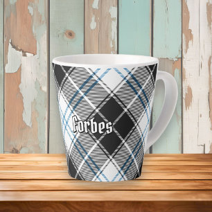 Taza De Café Latte Clan Forbes Vestir Tartán