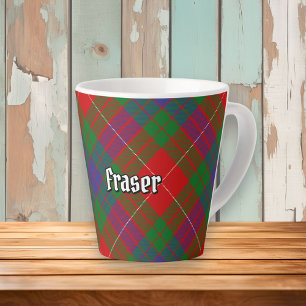 Taza De Café Latte Clan Fraser Tartan Latte Mug
