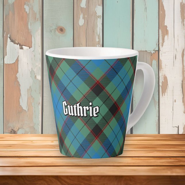 Taza De Café Latte Clan Guthrie Tartan (Subido por el creador)
