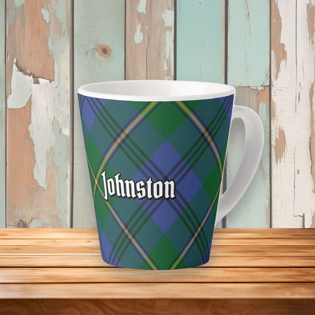 Taza De Café Latte Clan Johnston Tartan Latte Mug (Subido por el creador)