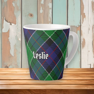 Taza De Café Latte Clan Leslie Hunting Tartán