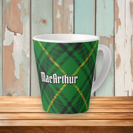 Taza De Café Latte Clan MacArthur Tartan