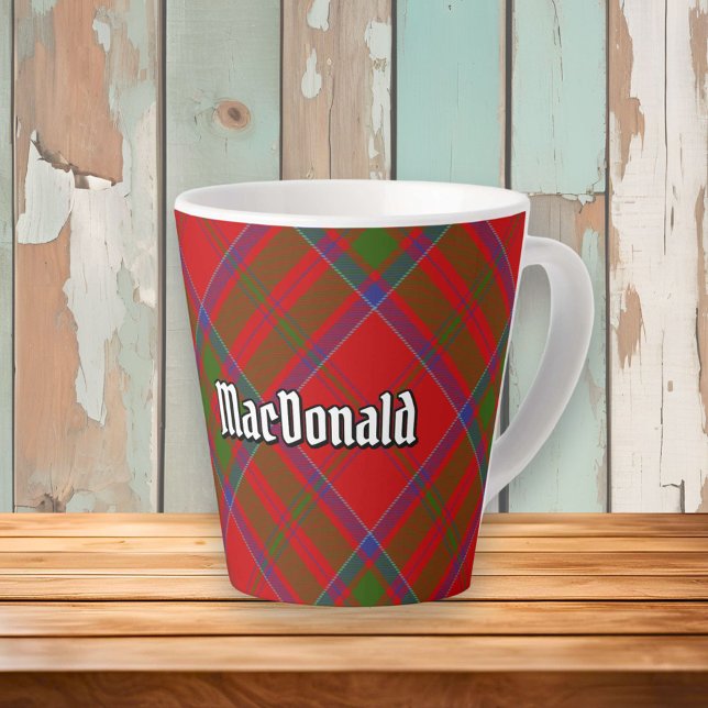 Taza De Café Latte Clan MacDonald de Keppoch Tartan Latte Mug (Subido por el creador)