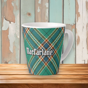 Taza De Café Latte Clan MacFarlane Ancient Hunting Tartán