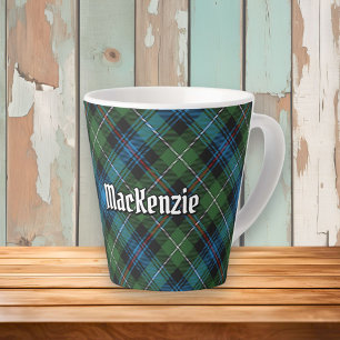 Taza De Café Latte Clan MacKenzie Tartan Latte Mug