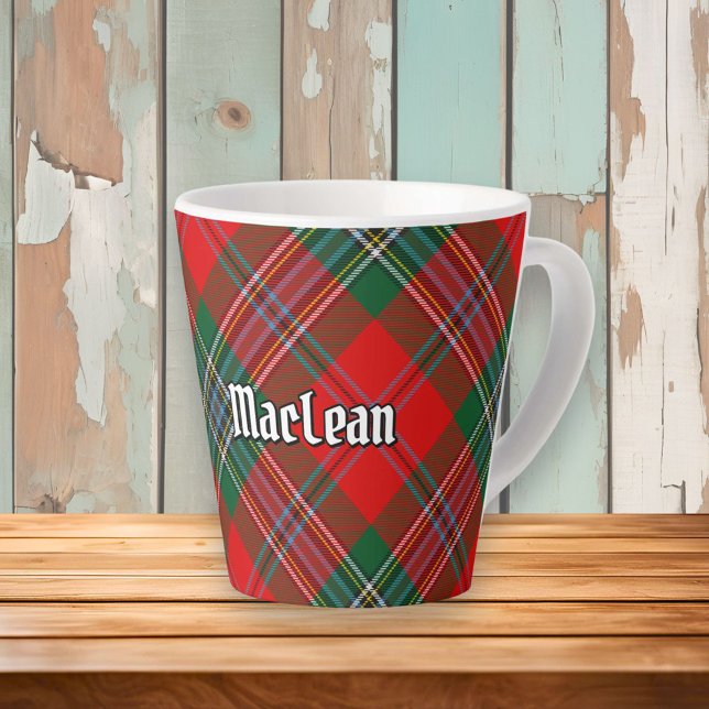 Taza De Café Latte Clan MacLean Tartan (Subido por el creador)