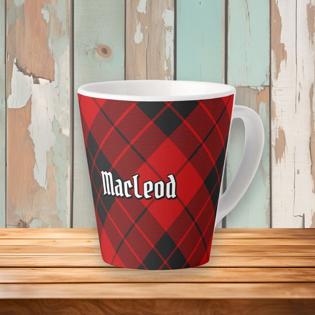 Taza De Café Latte Clan Macleod de Raasay Tartán (Subido por el creador)