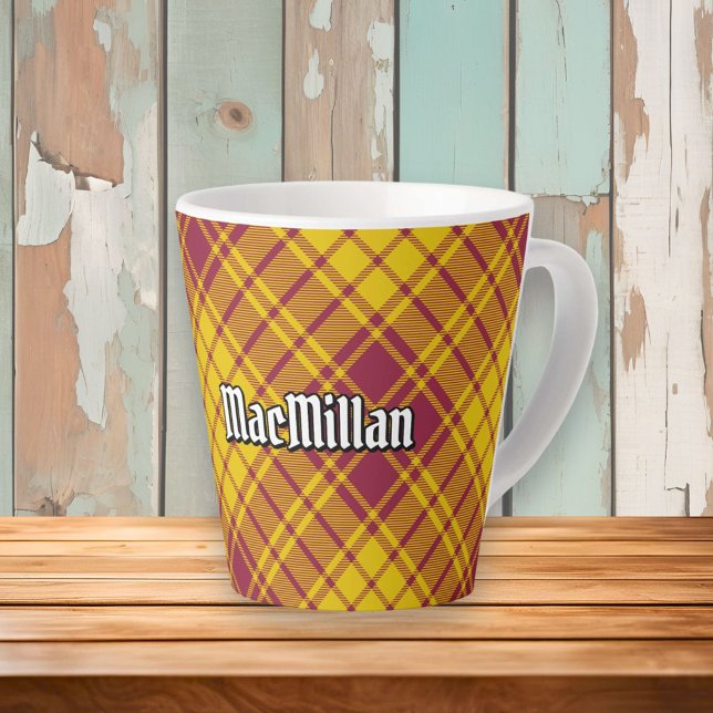Taza De Café Latte Clan MacMillan Vestido Tartán (Subido por el creador)