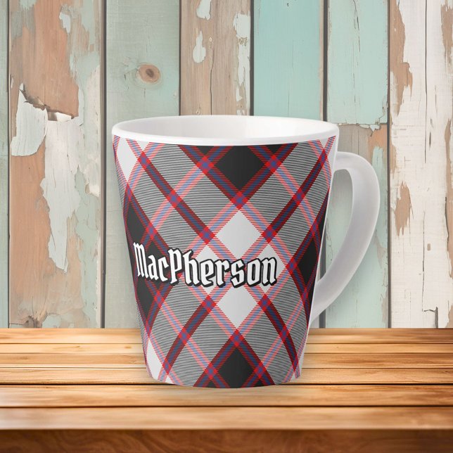 Taza De Café Latte Clan MacPherson Hunting Tartan Latte Mug (Subido por el creador)