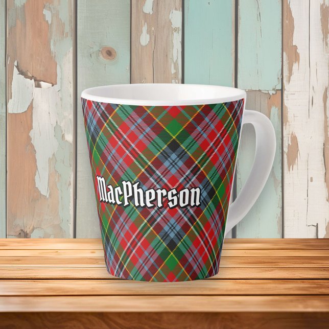 Taza De Café Latte Clan MacPherson Tartan Latte Mug (Subido por el creador)
