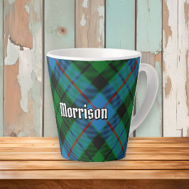 Taza De Café Latte Clan Morrison Hunting Tartan Latte Mug