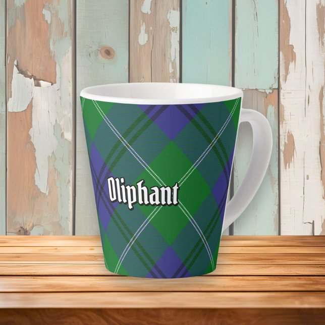 Taza De Café Latte Clan Oliphant Tartan Latte Mug (Subido por el creador)