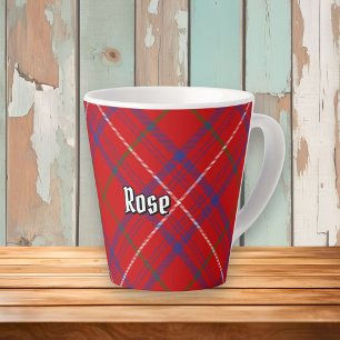 Taza De Café Latte Clan Rosa Tartan