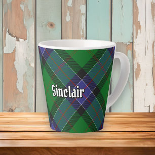 Taza De Café Latte Clan Sinclair Hunting Tartan