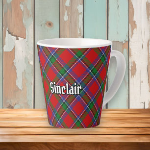 Taza De Café Latte Clan Sinclair Tartan
