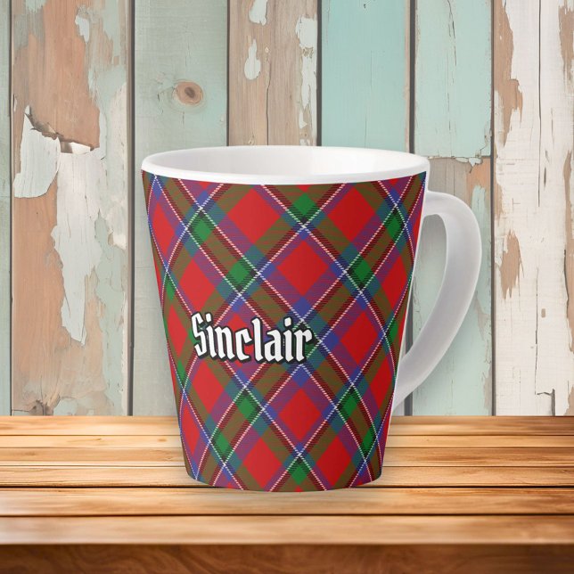 Taza De Café Latte Clan Sinclair Tartan (Subido por el creador)