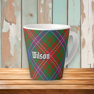 Taza De Café Latte Clan Wilson Modern Tartán