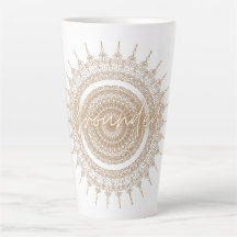 Clásica Mandala Latte Mug