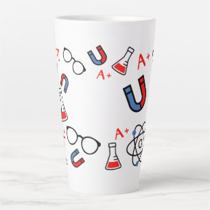 Taza De Café Latte Clásico de despertar atómico para los productos qu