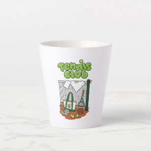 Taza De Café Latte Clásico Gráfico Deportivo Club de Tenis – Verde Te