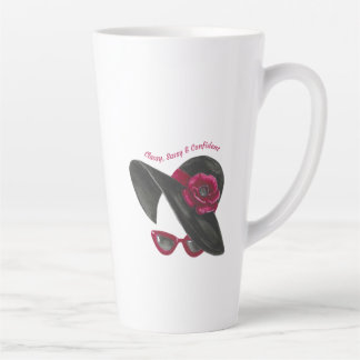 Taza De Café Latte Classy, Sassy, Confident Lady Silouhette