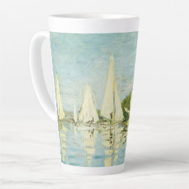 Taza De Café Latte Claude Monet. Regattas en Argenteuil