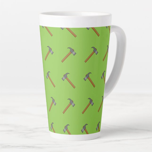 Taza De Café Latte Claw Hammer Personalizado (Ángulo derecho)