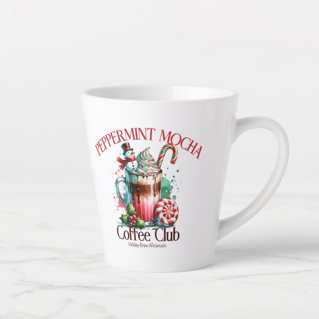 Taza De Café Latte Club de Café Peppermint Mocha (Derecha)