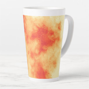 Taza De Café Latte clúster de estrella roja