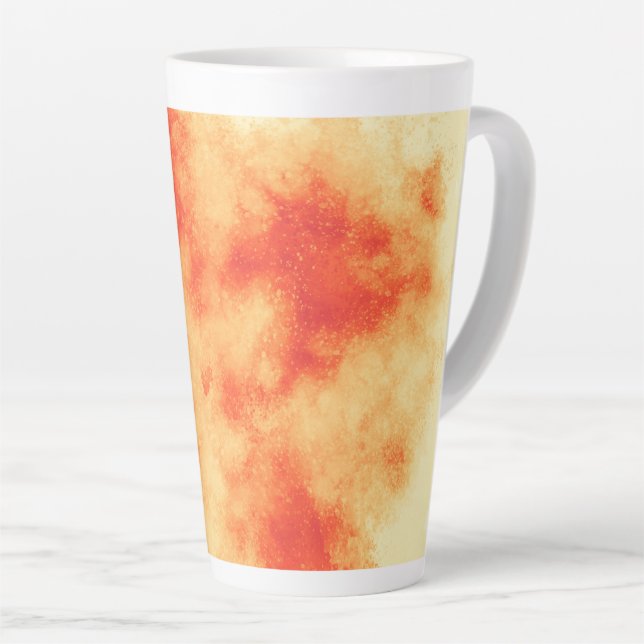 Taza De Café Latte clúster de estrella roja (Ángulo derecho)