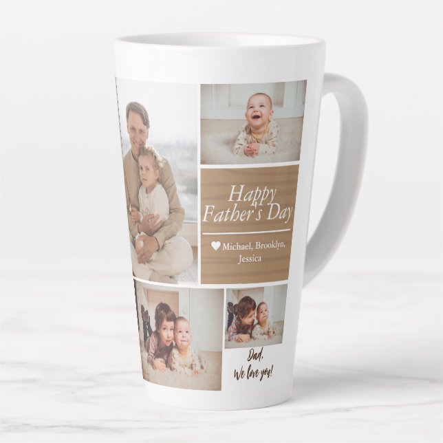 Taza De Café Latte Coche de la familia fotográfica Simple Modern Fath (Ángulo derecho)